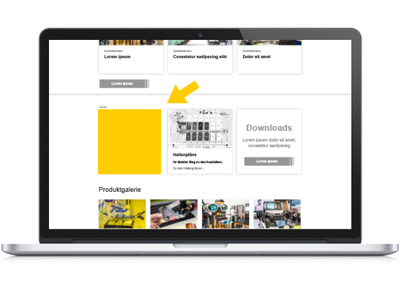 Werbebanner Startseite