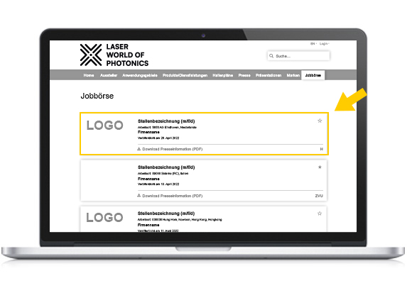 LASER, Abb, Media, Services, Stellenangebot